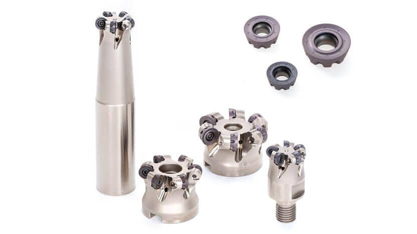 Tungaloy Various profile milling cutter types with indexable inserts for contour milling tasks