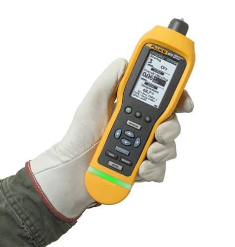 Fluke 805 Vibration Meter แสดงค่าความสั่นสะเทือนแบบเรียลไทม์