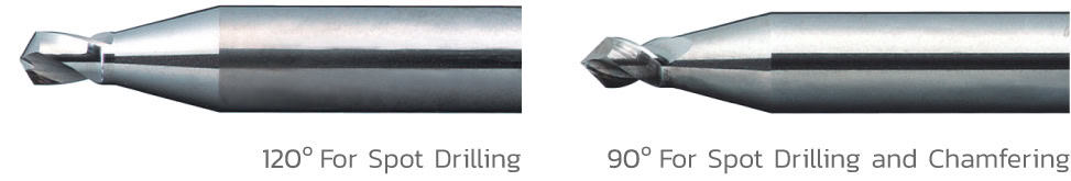 เปรียบเทียบ NC Pointing Drill มุมปลาย 90 และ 120 องศา