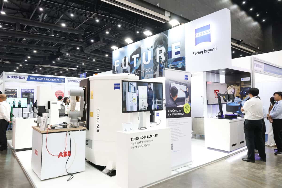 ภาพรวมบูธ ZEISS ในงาน Intermach 2025 แสดงโซลูชันตรวจวัดอุตสาหกรรม
