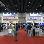 ภาพรวมของบูธ Factory Max ที่แสดงเทคโนโลยีจากหลายแบรนด์ในงาน InterMold Thailand 2025