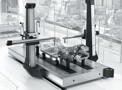 เครื่องวัดพิกัดสามมิติ ZEISS CALENO (Horizontal Arm CMM) กำลังวัดโครงสร้างรถยนต์