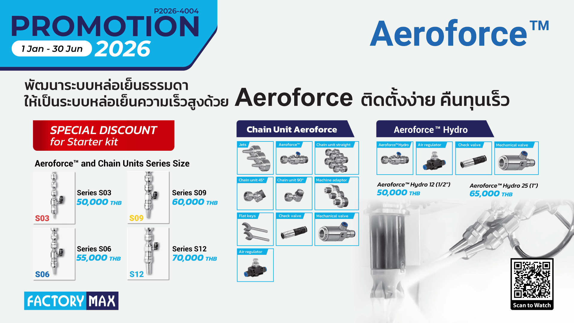Aeroforce Racket P2026-4004 : Promotion Aeroforce™ Special discount for starter kit ...