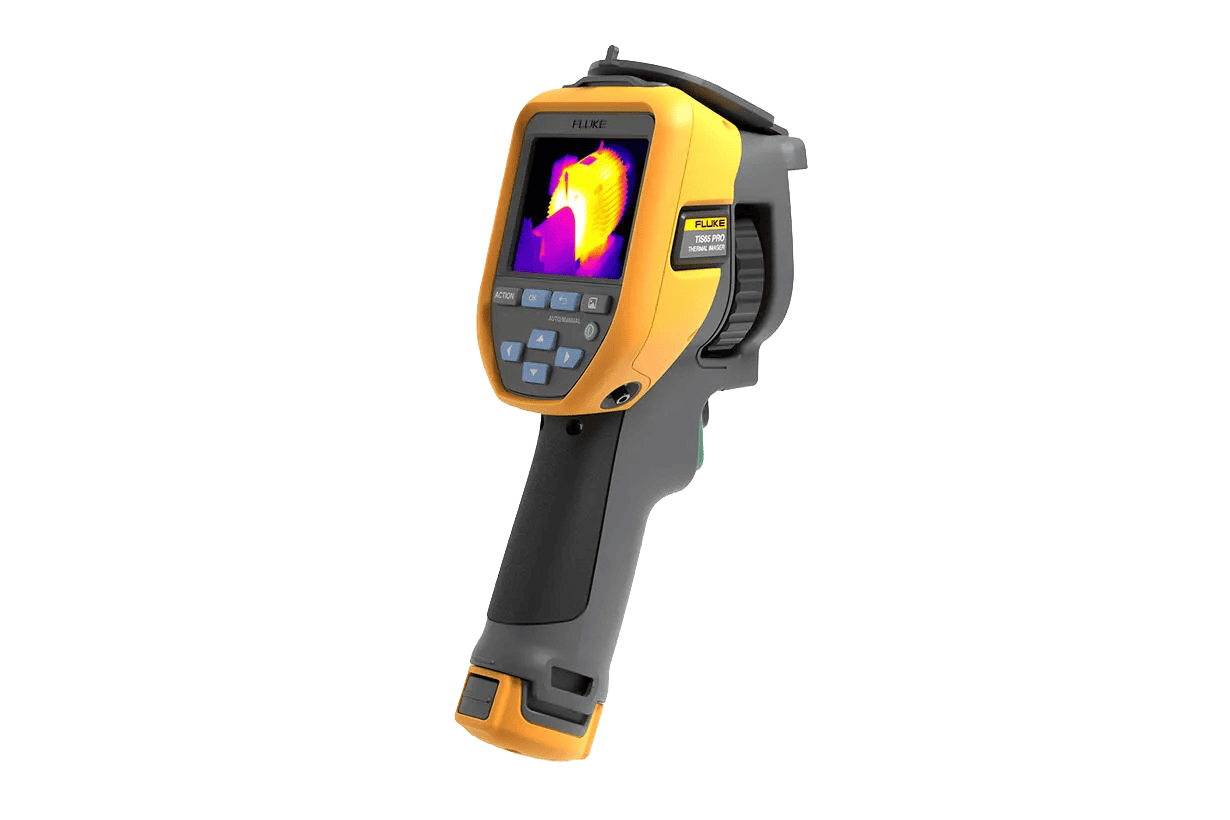 Fluke TiS65 PRO thermal imaging camera with 25-degree telephoto lens for long-range industrial inspection
