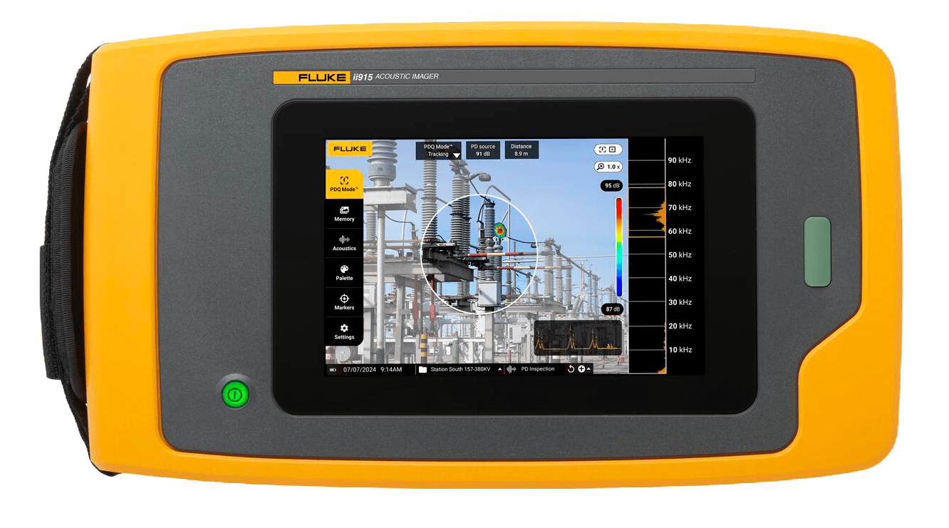 ตัวเครื่อง Fluke ii915 กล้องถ่ายภาพเสียงคุณภาพสูงสำหรับตรวจจับรอยรั่วและป้องกัน Unplanned Downtime