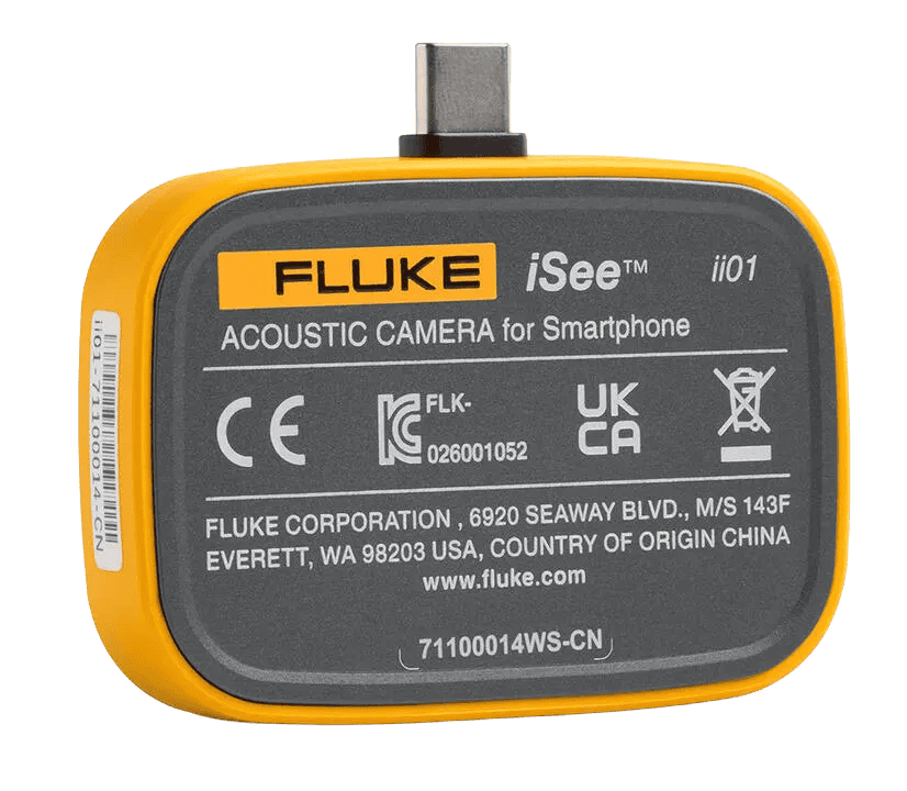 ตัวเครื่อง Fluke iSee ii01 กล้องถ่ายภาพเสียงขนาดพกพาสำหรับต่อพ่วงสมาร์ทโฟน ตรวจจับรอยรั่วแม่นยำ