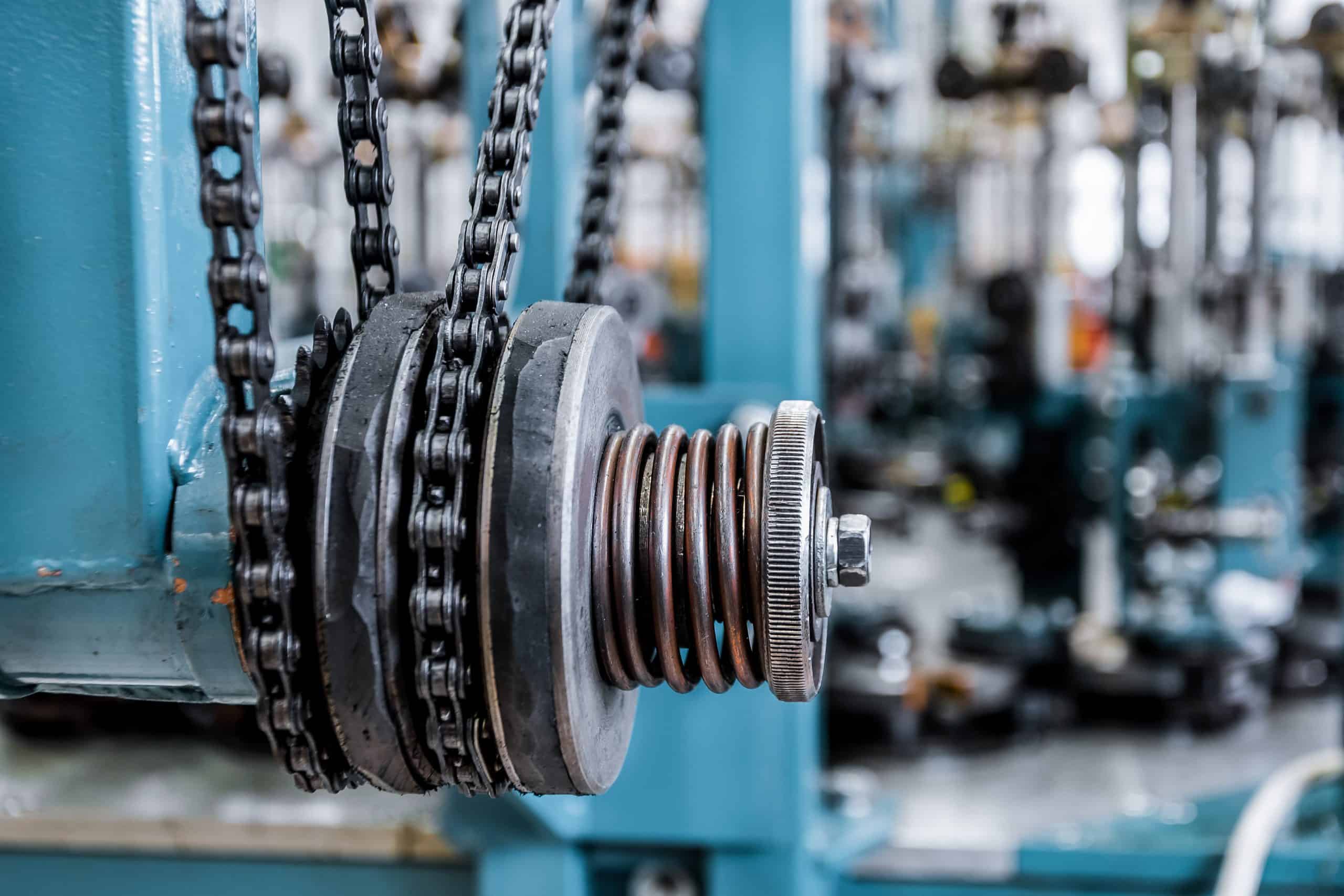 Roller Chain Application in Industrial Machine - Factory Max